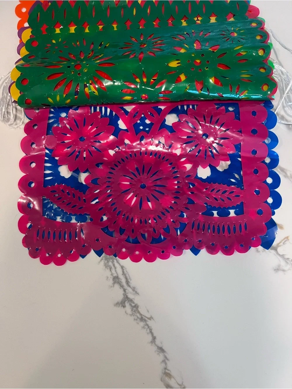6 Pack Fiesta Banner Each 10 Plastic Papel Picado 5 De Mayo Party Decorations